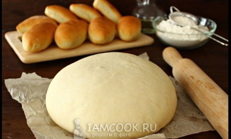Рецепт быстрого дрожжевого теста на воде на пирожки