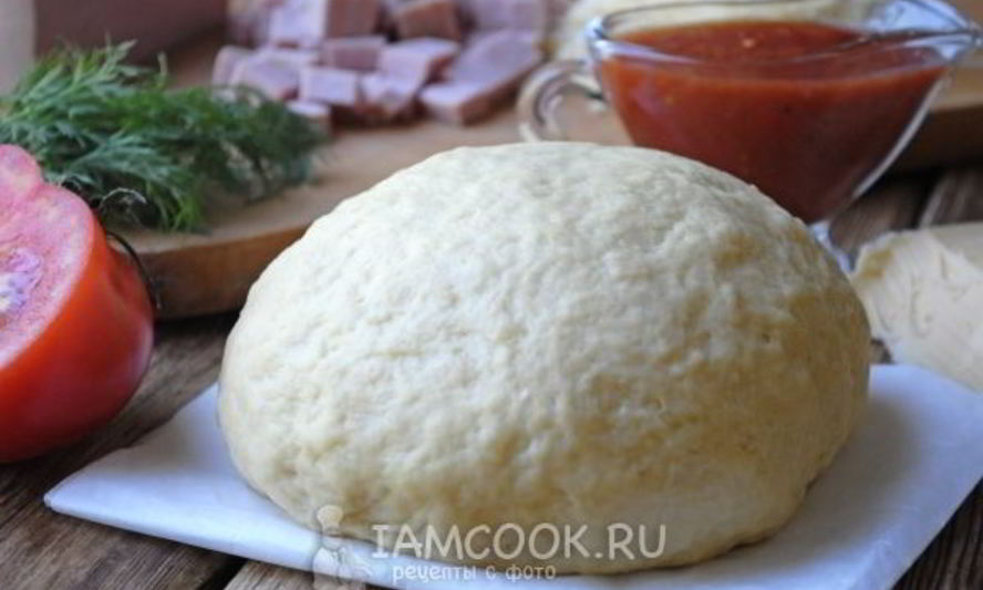 Рецепт мягкого теста для пиццы без дрожжей