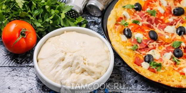 тесто для пиццы без дрожжей на воде