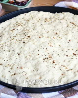 Тесто для пиццы на кефире