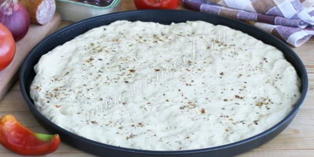 тесто для пиццы на кефире