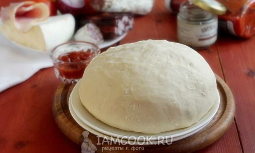 Рецепт теста для пиццы на живых дрожжах