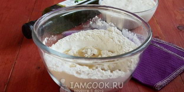 тесто для пиццы на живых дрожжах