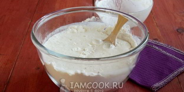 тесто для пиццы на живых дрожжах
