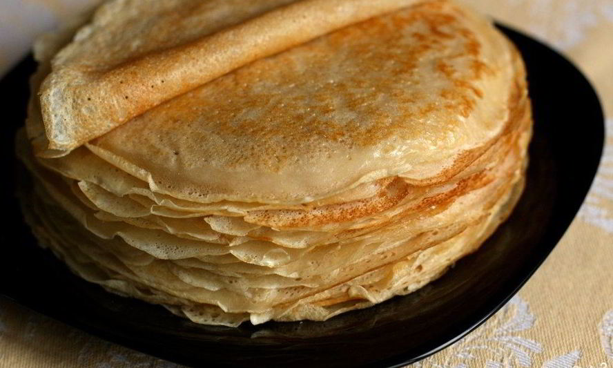 Рецепт теста для тонких блинов