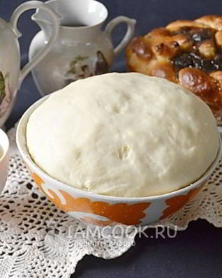 Тесто на кефире для пирога