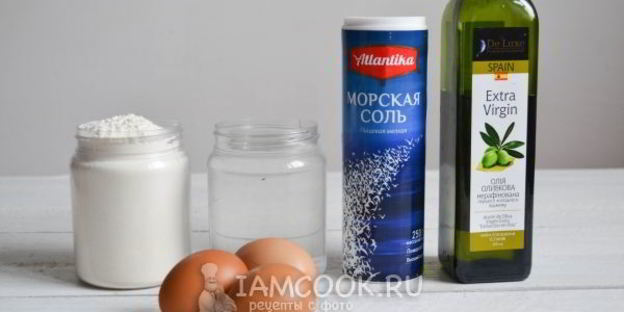 тонкое тесто для пиццы без дрожжей