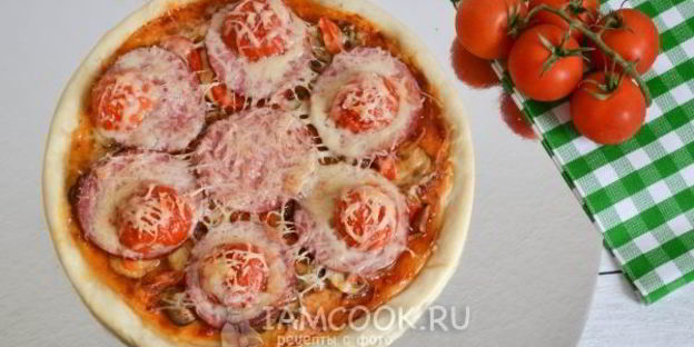 тонкое тесто для пиццы без дрожжей