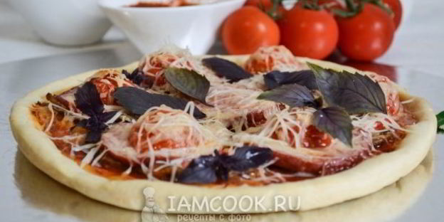 тонкое тесто для пиццы без дрожжей