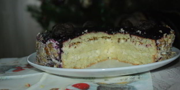 бисквитный торт мелодия