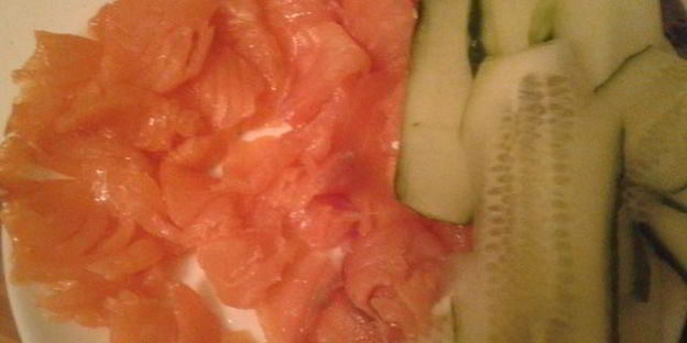 блинный торт из семги