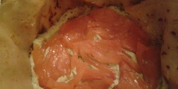 блинный торт из семги