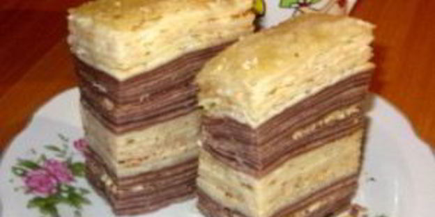 блинный торт со сметаной и сгущенкой