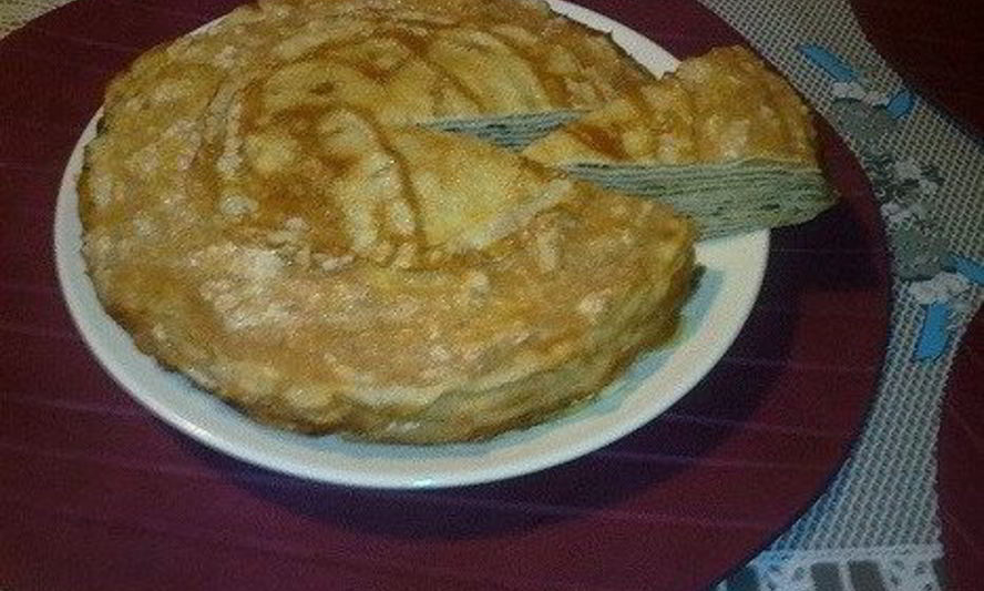 Рецепт блинного торта яблочного спас