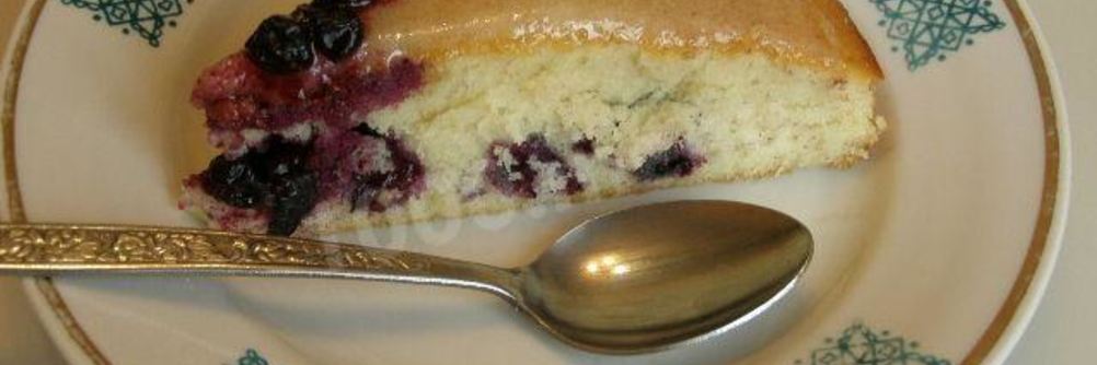 Черничный торт с черникой