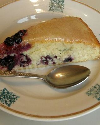 Черничный торт с черникой