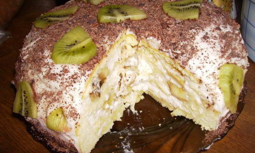 Рецепт фруктового бисквита