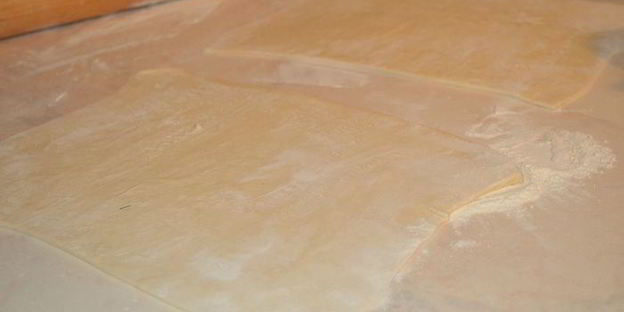 горячий наполеон с картофельно-грибным кремом