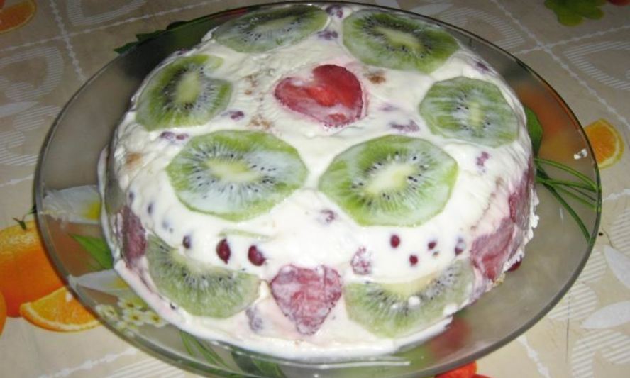 Рецепт летнего торта с фруктами