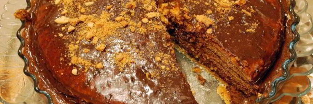 Медовик с шоколадным заварным кремом