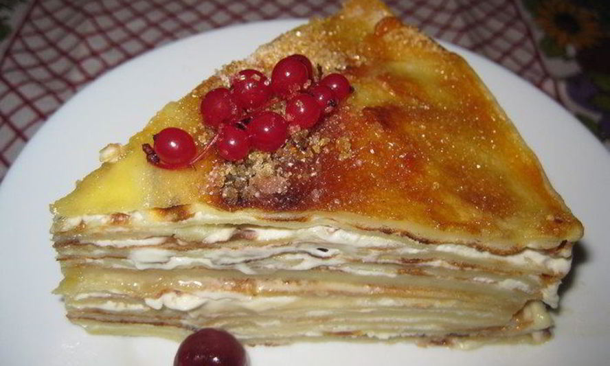 Рецепт медового креп-торта