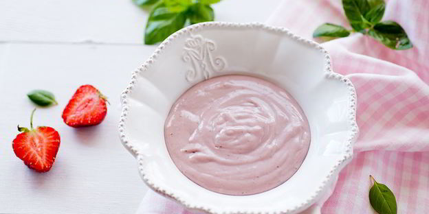 муссовый торт клубника-ваниль-базилик