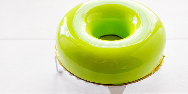 муссовый торт клубника-ваниль-базилик