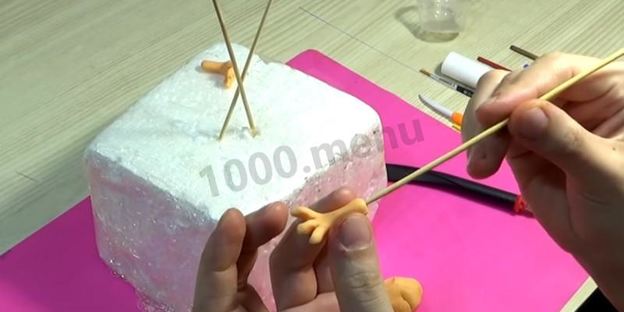 петух из мастики для торта