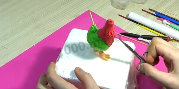 петух из мастики для торта