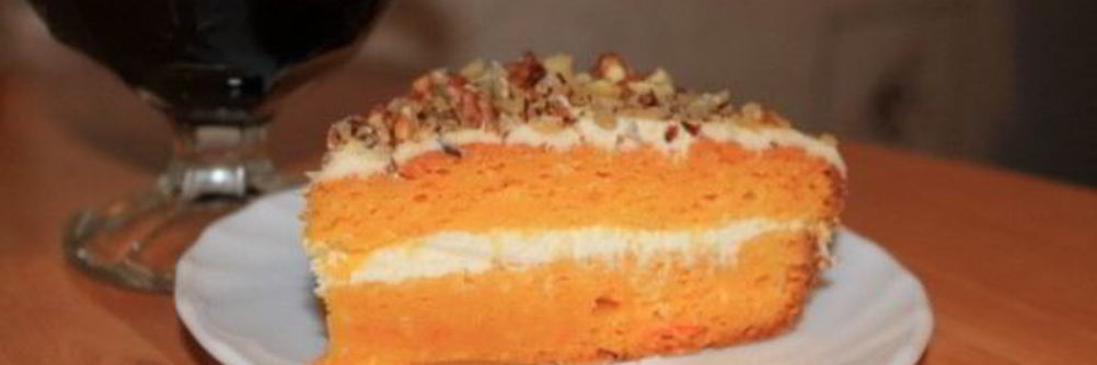 Простой морковный торт