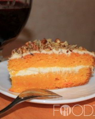 Простой морковный торт