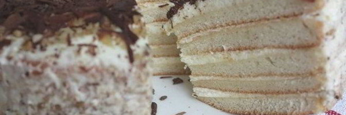 Простой торт на кефире с медом