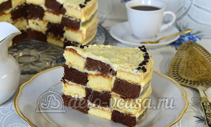 Рецепт шахматного торта