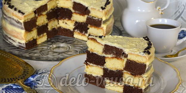 шахматный торт