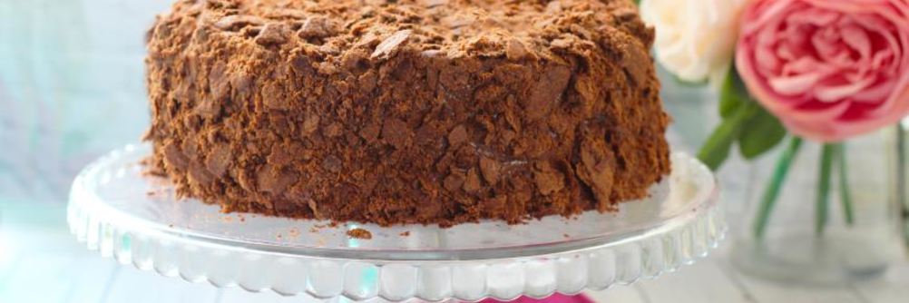 Шоколадный Наполеон с шоколадно-сырным кремом