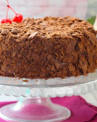 Шоколадный Наполеон с шоколадно-сырным кремом