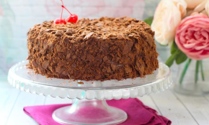 Рецепт шоколадного наполеона с шоколадно-сырным кремом