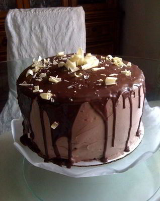 Шоколадный торт на сметане