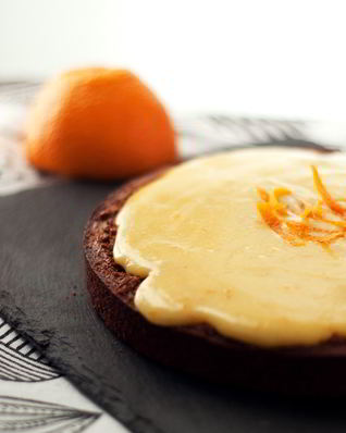 Шоколадный торт с апельсиновым кремом