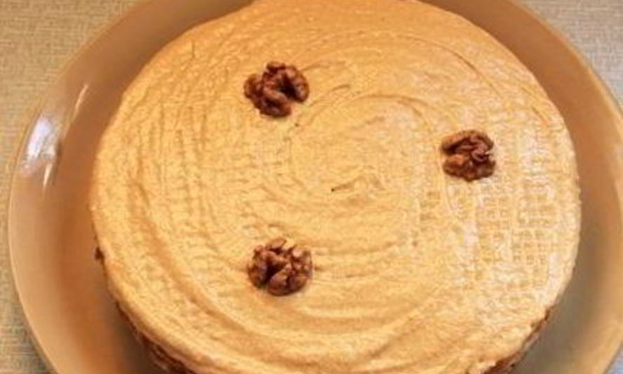 Рецепт шоколадного торта с вареной сгущенкой и грецкими орахами