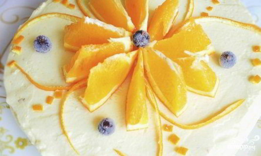 Рецепт торта апельсинового рай