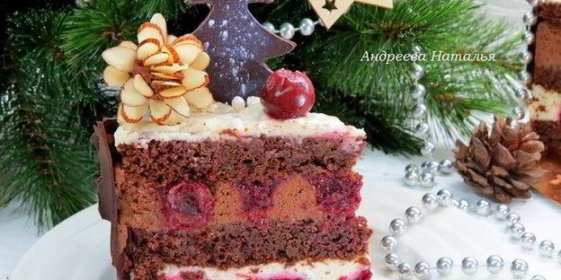 торт черный лес