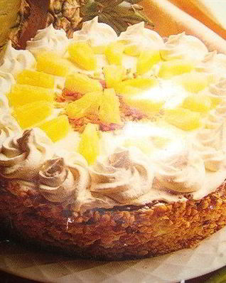 Торт из манки с ананасами