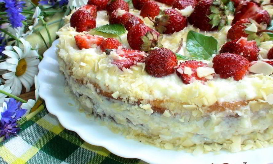 Рецепт торта клубника на дереве