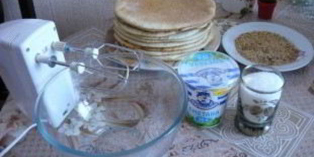 торт медовик шифоновый