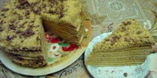 торт медовик шифоновый