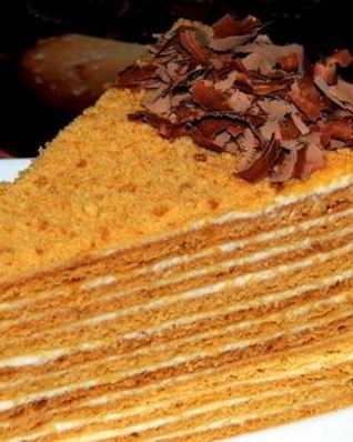 Торт Медовик со сгущенным молоком