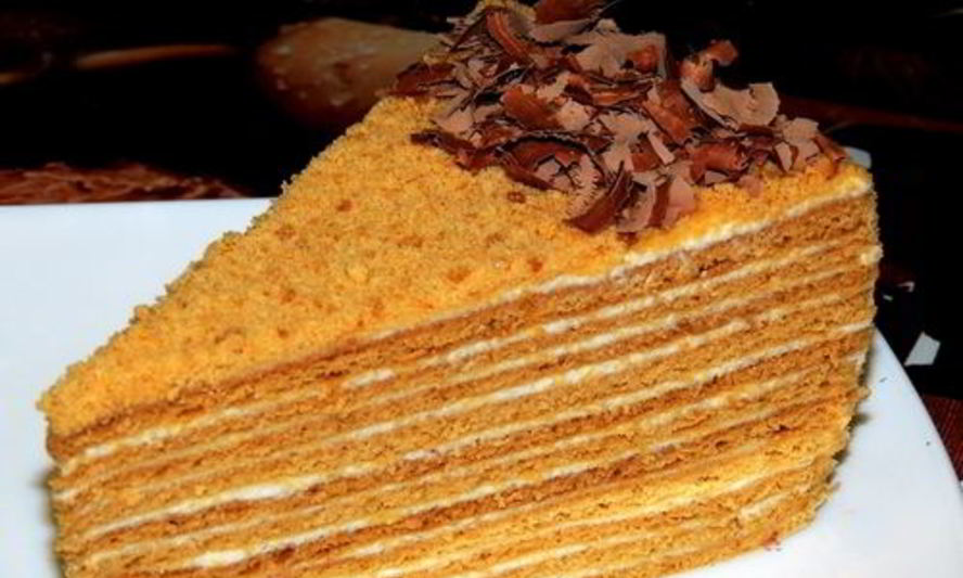 Рецепт торта медовик со сгущенным молоком