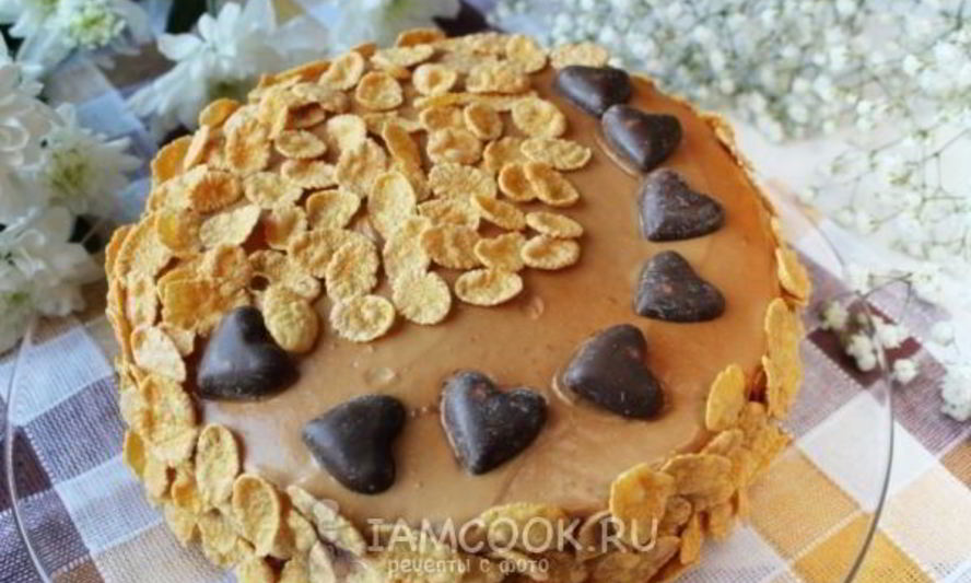 Рецепт торта молочная девочка со сметанным кремом