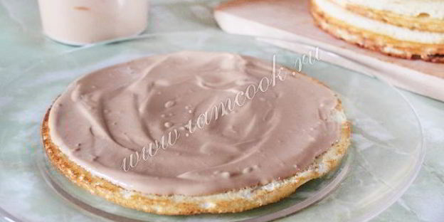 торт молочная девочка со сметанным кремом